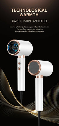 PROFESSIONAL HAIRDRYER 2400W WITH COLD AND WARM AIR - NEGATIVE IONS - POWERFUL HAIRDRYER FOR SALON RESULTS