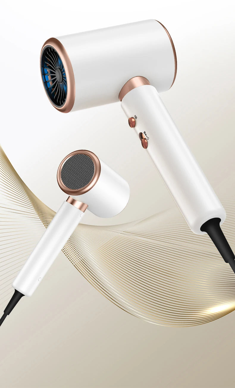 PROFESSIONAL HAIRDRYER 2400W WITH COLD AND WARM AIR - NEGATIVE IONS - POWERFUL HAIRDRYER FOR SALON RESULTS
