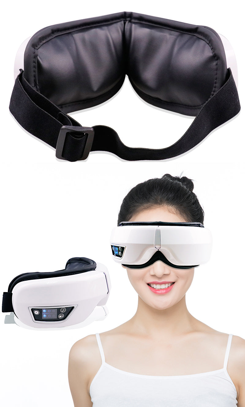 EYE MASSAGE DEVICE - AIR PRESSURE, VIBRATION & WARM COMPRESS WITH BLUETOOTH MUSIC