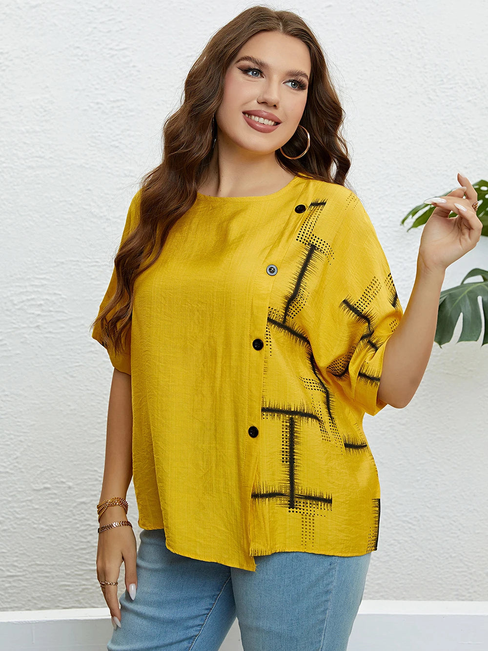 Sammy Jackson™ Dorien Koszulka Plus Size | Komfortowa i Codzienna