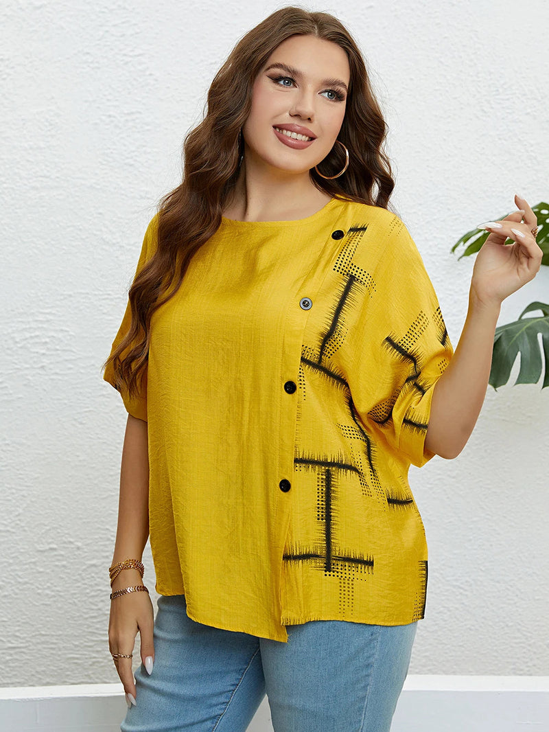 Sammy Jackson™ Dorien Koszulka Plus Size | Komfortowa i Codzienna