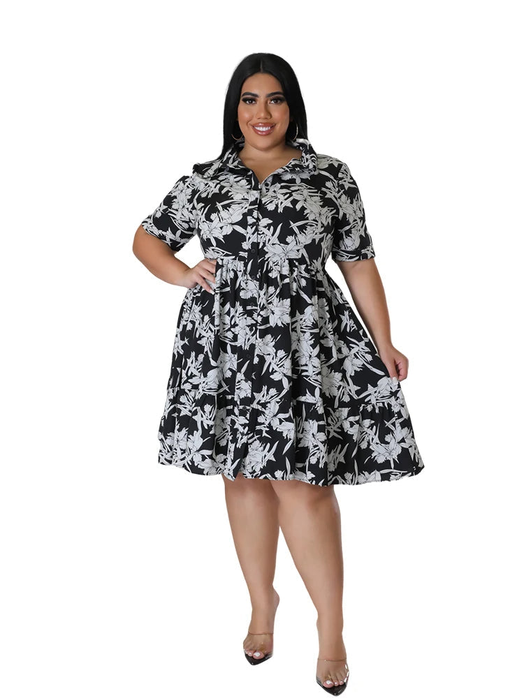 Sammy Jackson™ Franka Sukienka Plus Size | Stylowa i Radosna