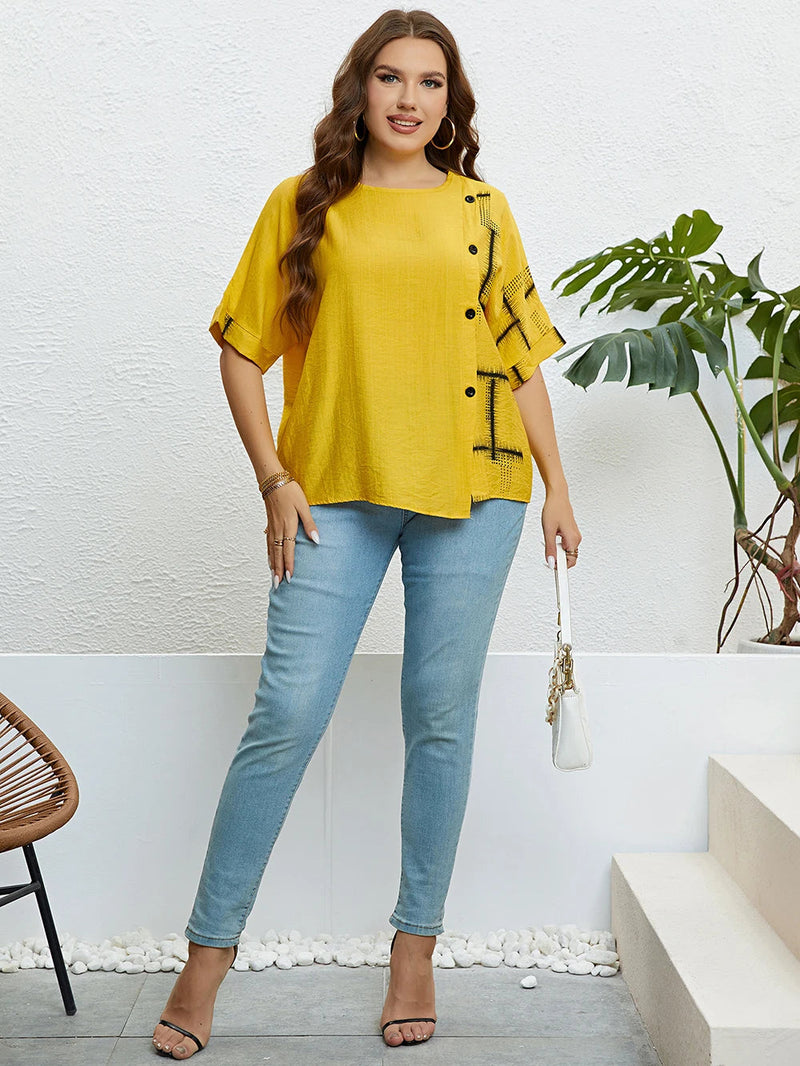 Sammy Jackson™ Dorien Koszulka Plus Size | Komfortowa i Codzienna