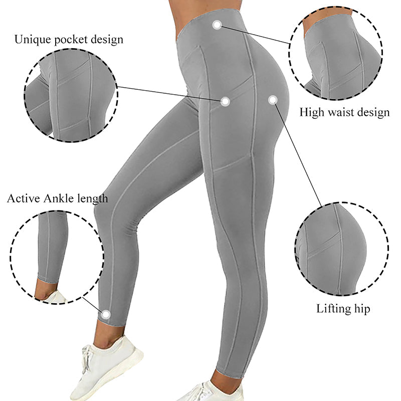 Sammy Jackson™ Rowena Plus Size Yoga Legging | Praktisch & Comfortabel