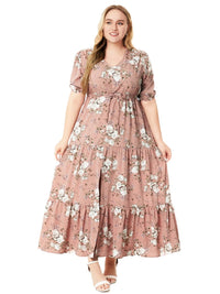 Sammy Jackson™ Nikki Plus Size Jurk | Vintage & Casual