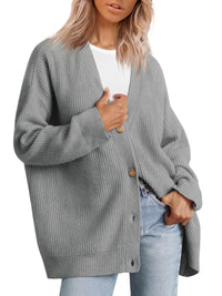 Women's Cashmere Cardigan with V-Neck – Sylvie