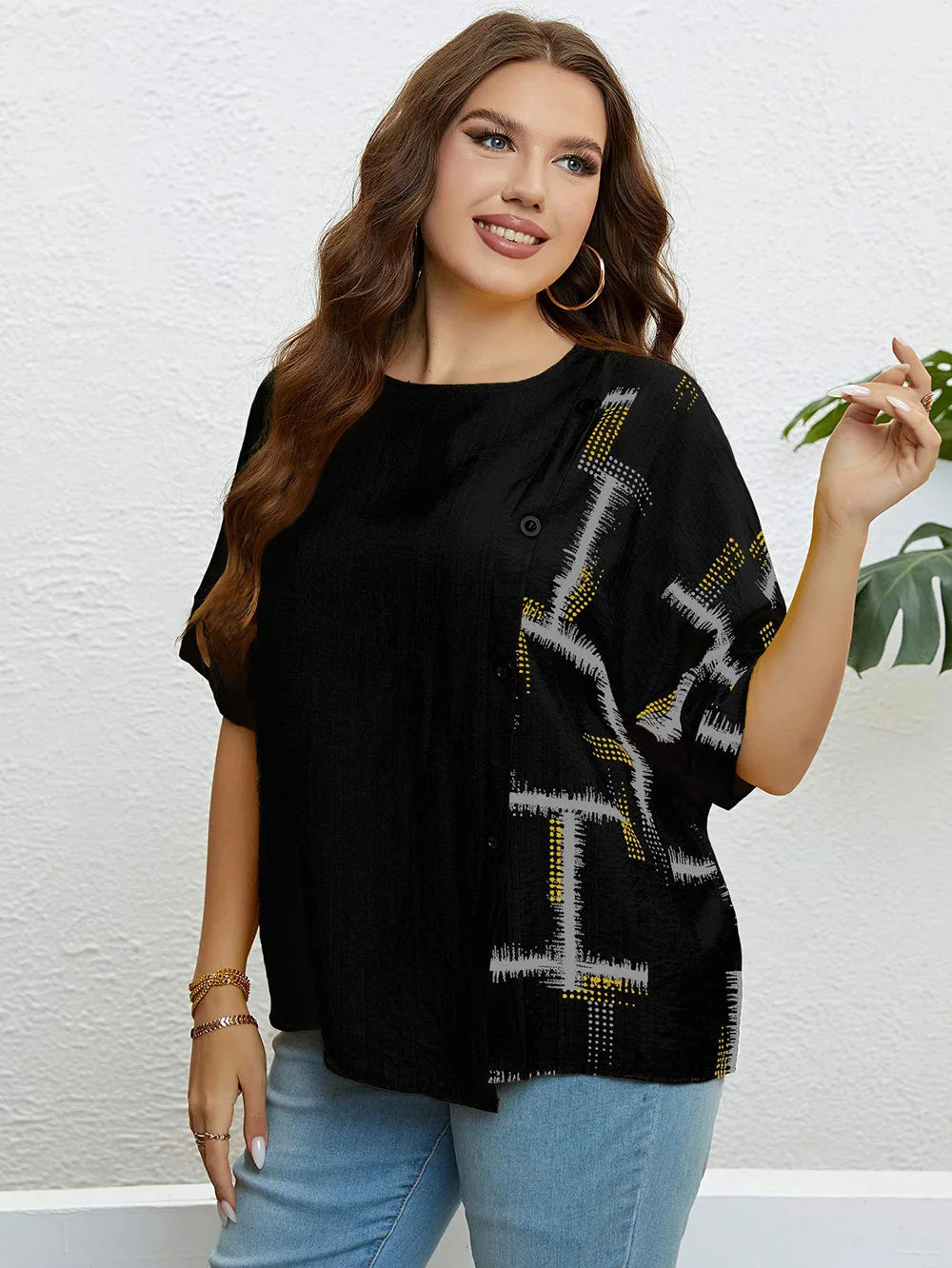 Sammy Jackson™ Dorien Koszulka Plus Size | Komfortowa i Codzienna