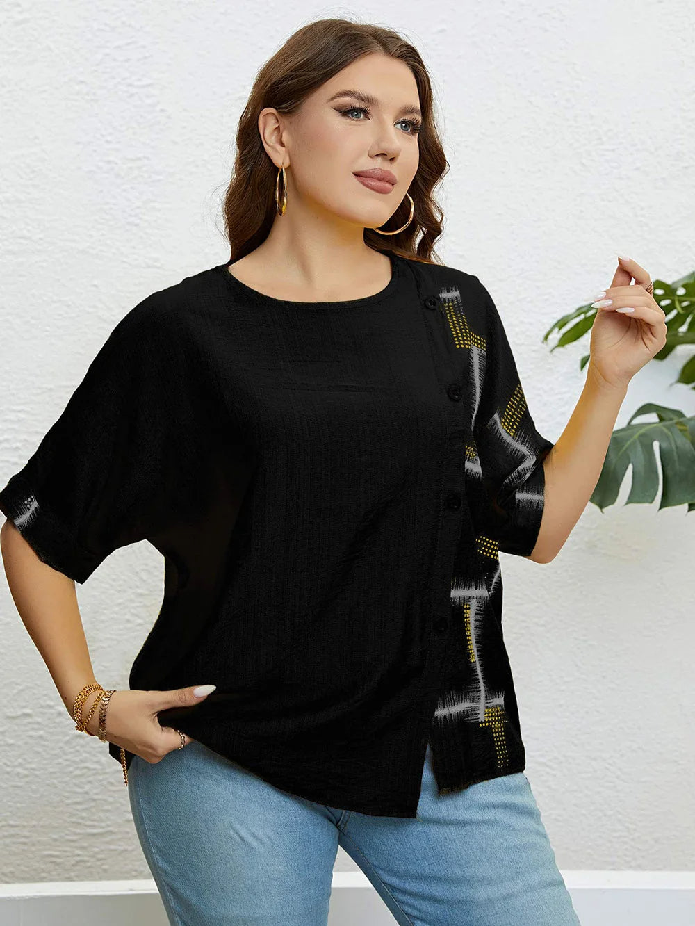 Sammy Jackson™ Dorien Koszulka Plus Size | Komfortowa i Codzienna