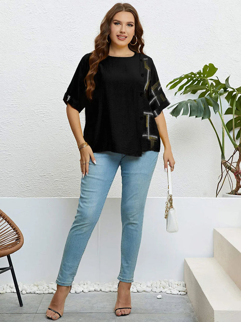 Sammy Jackson™ Dorien Koszulka Plus Size | Komfortowa i Codzienna