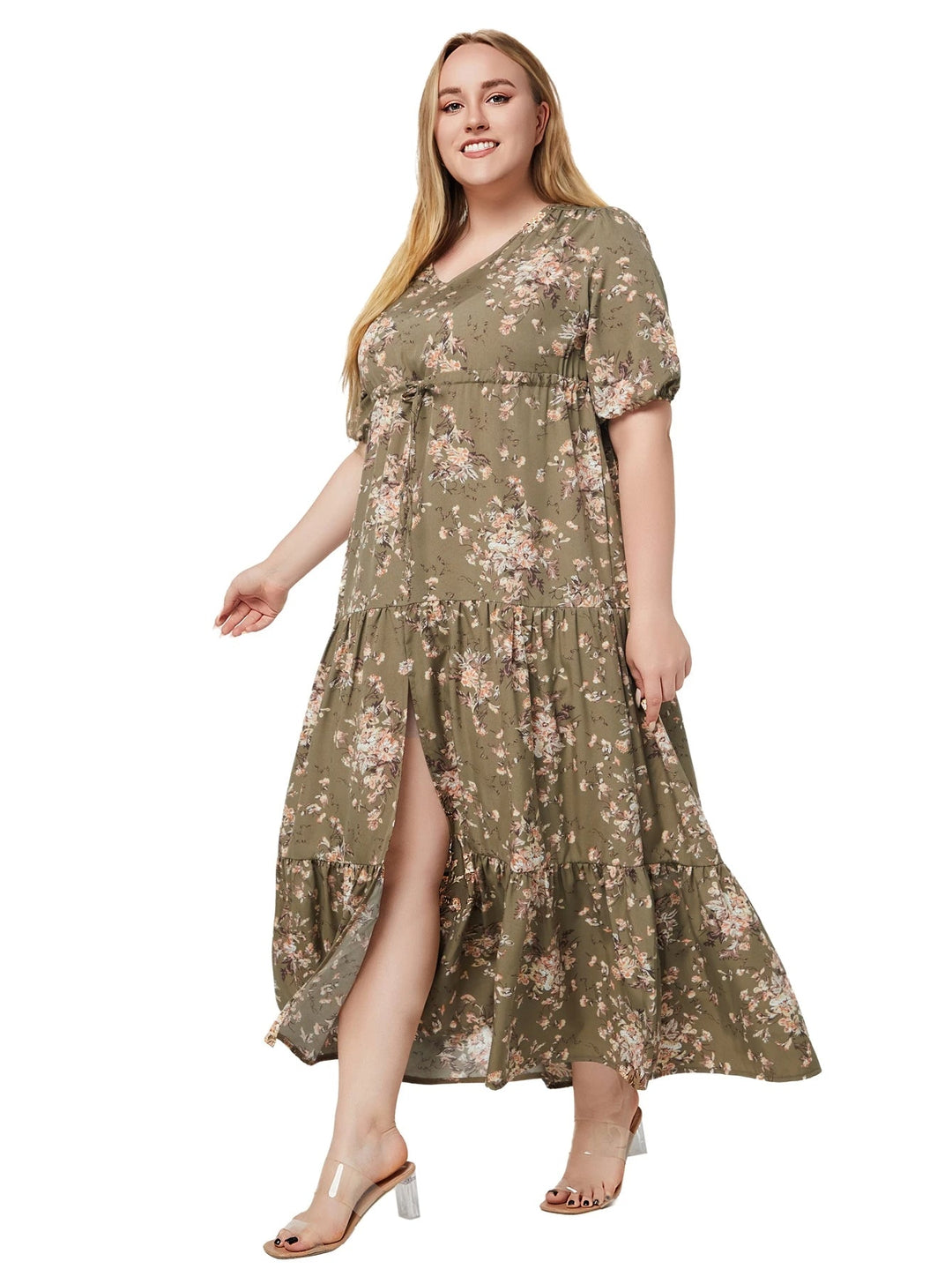 Sammy Jackson™ Nikki Plus Size Jurk | Vintage & Casual