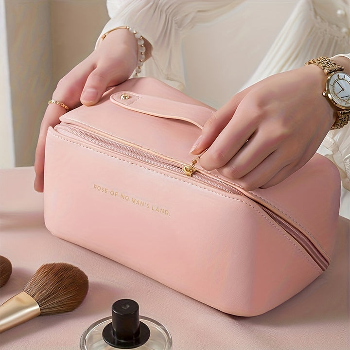 Makeup Organizer with Zipper – Luxury Toiletry Bag for Travel