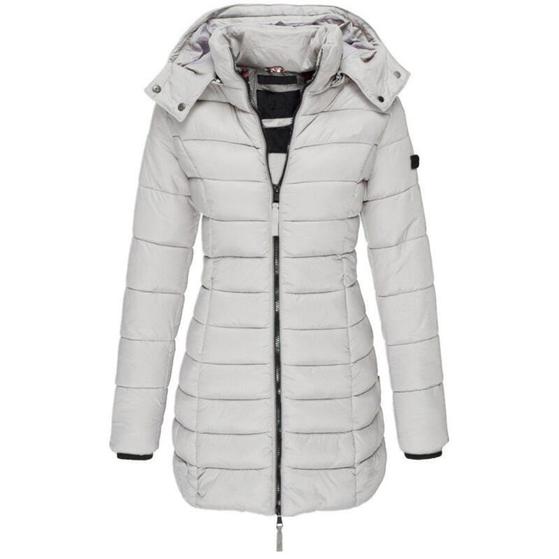 Warme Dames Donsjack met Capuchon - Olivia
