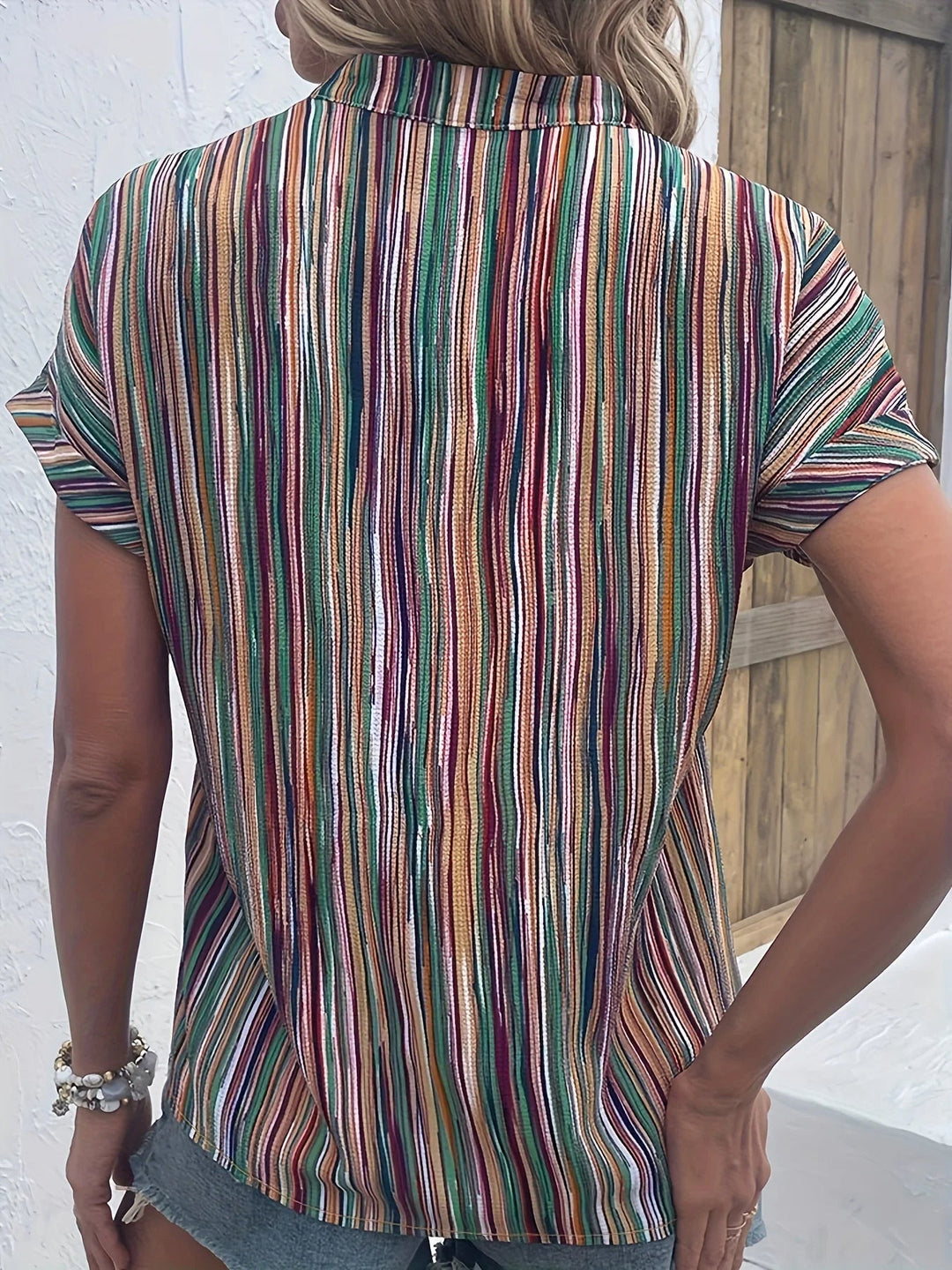Sammy Jackson™ Gerry Plus Size Blouse | Gestreept & Casual