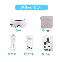 EYE MASSAGE DEVICE - AIR PRESSURE, VIBRATION & WARM COMPRESS WITH BLUETOOTH MUSIC