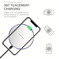 30W BEZPRZEWODOWA SZYBKA ŁADOWARKA DO IPHONE I INNYCH URZĄDZEŃ | INDUKCYJNA PODKŁADKA ŁADUJĄCA