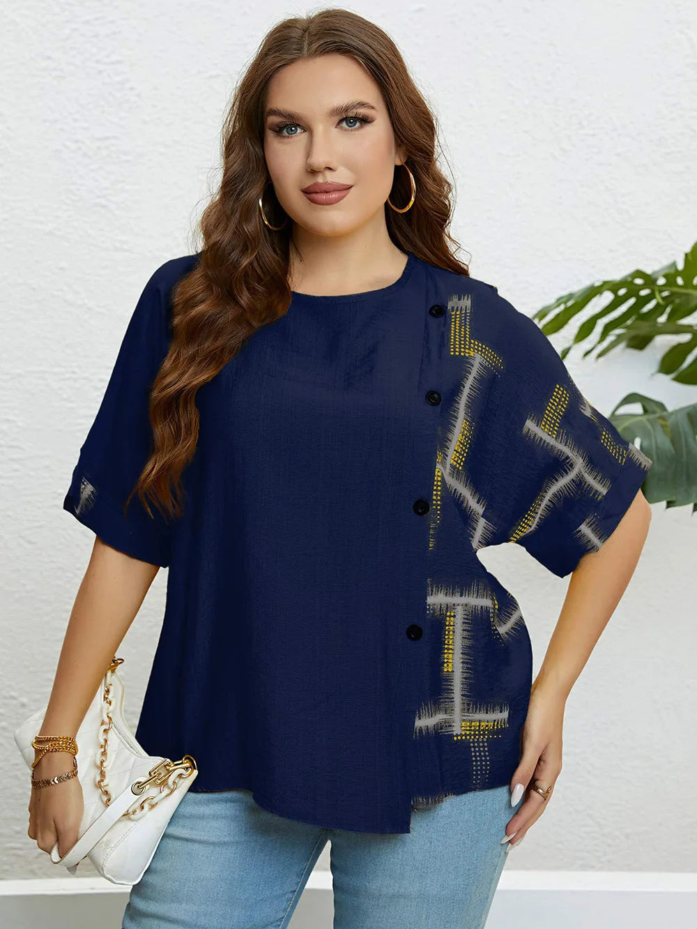 Sammy Jackson™ Dorien Koszulka Plus Size | Komfortowa i Codzienna