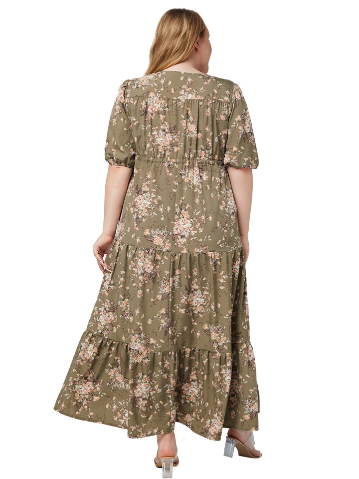 Sammy Jackson™ Nikki Plus Size Jurk | Vintage & Casual
