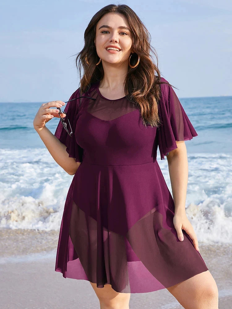 Sammy Jackson™ Alyssa Plus Size Zwermjurk | Stijlvol & Comfortabel