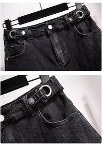 Sammy Jackson™ Flora Plus Size szorty jeansowe | Casual i stylowe