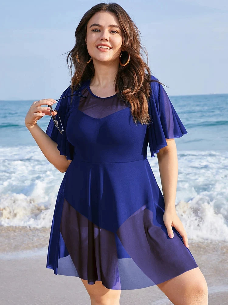 Sammy Jackson™ Alyssa Plus Size Zwermjurk | Stijlvol & Comfortabel