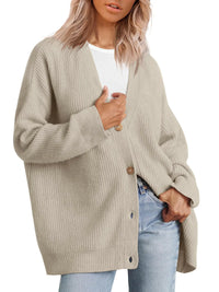 Women's Cashmere Cardigan with V-Neck – Sylvie