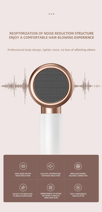 PROFESSIONAL HAIRDRYER 2400W WITH COLD AND WARM AIR - NEGATIVE IONS - POWERFUL HAIRDRYER FOR SALON RESULTS