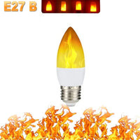 LED FLAME LIGHT PARTY LAMP - 4 MODES FIRE SIMULATION