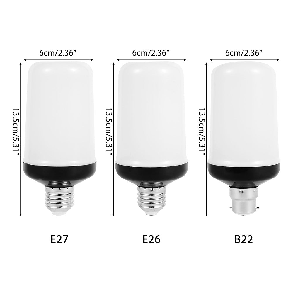 LED FLAME LIGHT PARTY LAMP - 4 MODES FIRE SIMULATION
