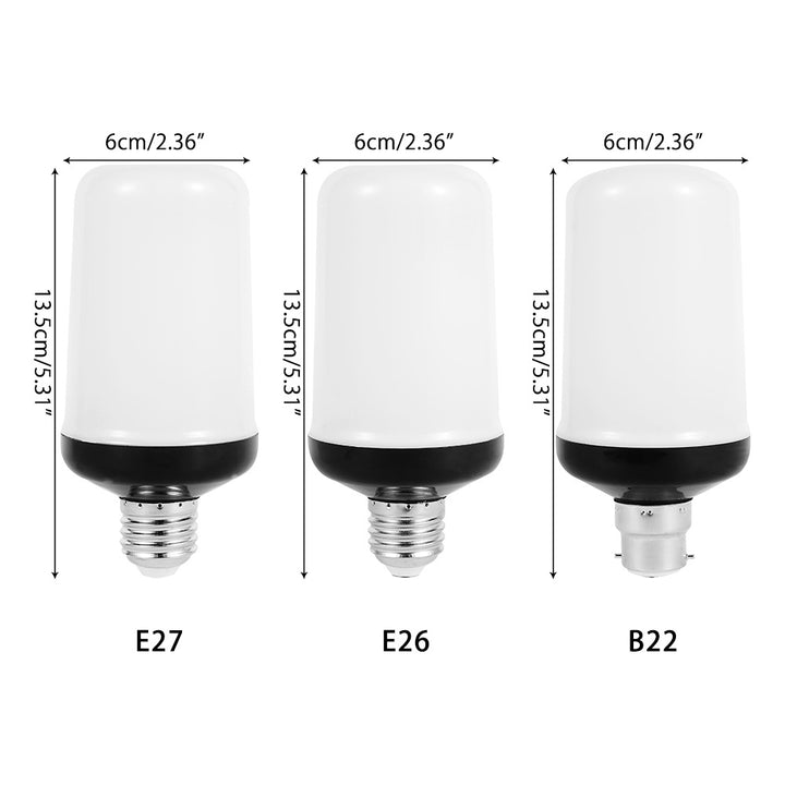 LED FLAME LIGHT PARTY LAMP - 4 MODES FIRE SIMULATION