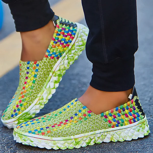 Recyklingowane damskie wygodne sneakersy z pianką memory - Eliana
