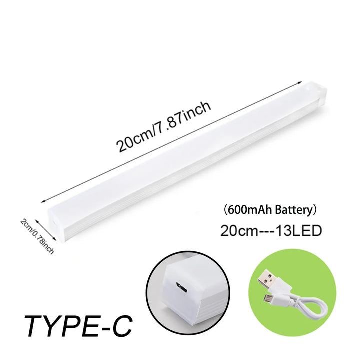 WIRELESS LED NIGHT LIGHT WITH MOTION SENSOR AND RECHARGEABLE BATTERY