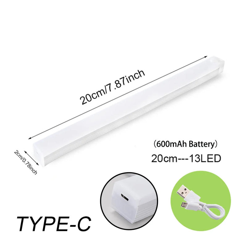 WIRELESS LED NIGHT LIGHT WITH MOTION SENSOR AND RECHARGEABLE BATTERY