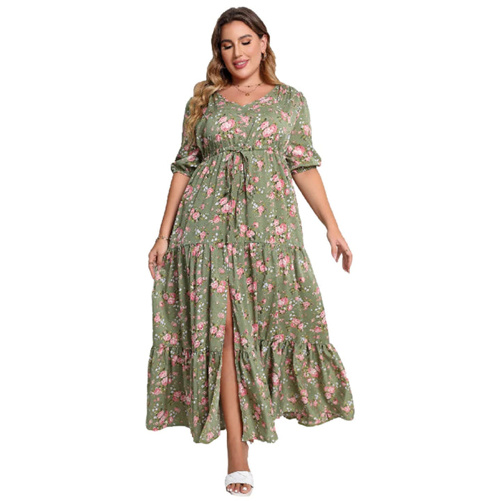 Sammy Jackson™ Nikki Plus Size Jurk | Vintage & Casual