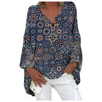 Stylish Linen Women's Blouse - Elodie