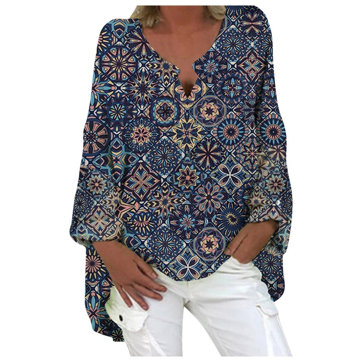 Stylish Linen Women's Blouse - Elodie