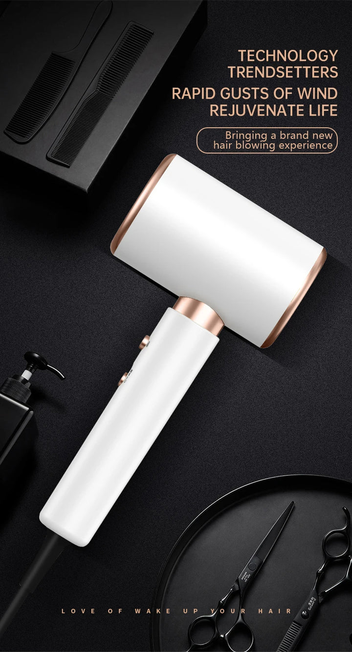 PROFESSIONAL HAIRDRYER 2400W WITH COLD AND WARM AIR - NEGATIVE IONS - POWERFUL HAIRDRYER FOR SALON RESULTS