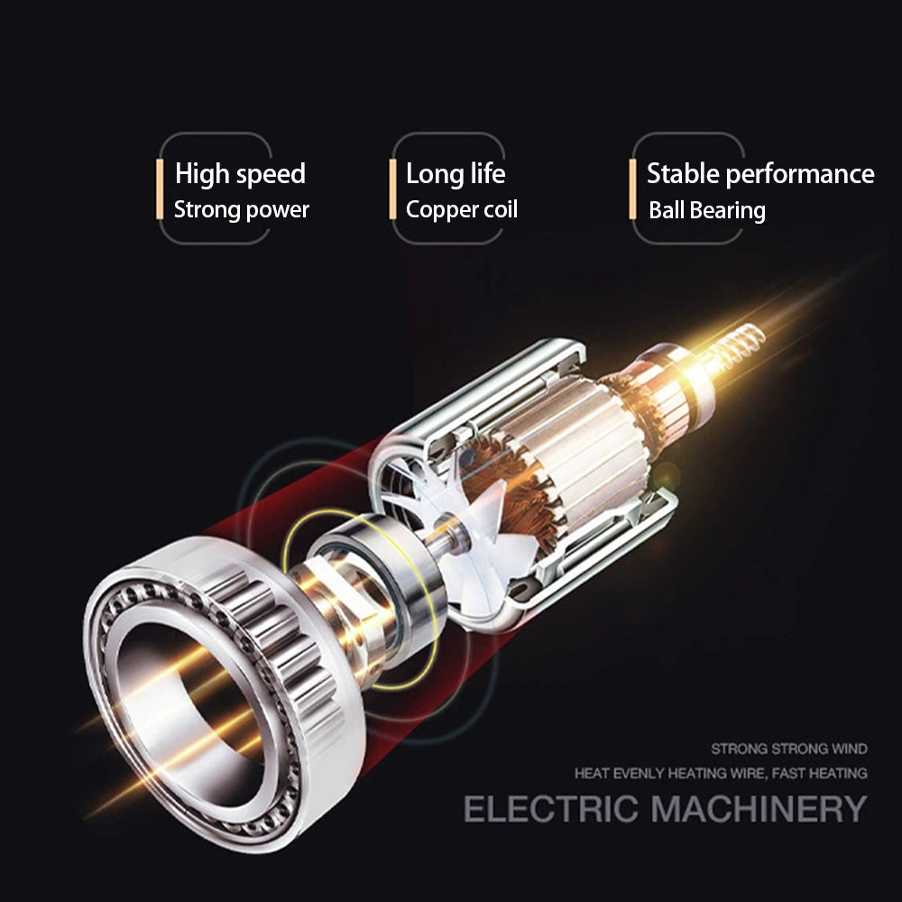 PROFESSIONAL HAIRDRYER 2400W WITH COLD AND WARM AIR - NEGATIVE IONS - POWERFUL HAIRDRYER FOR SALON RESULTS