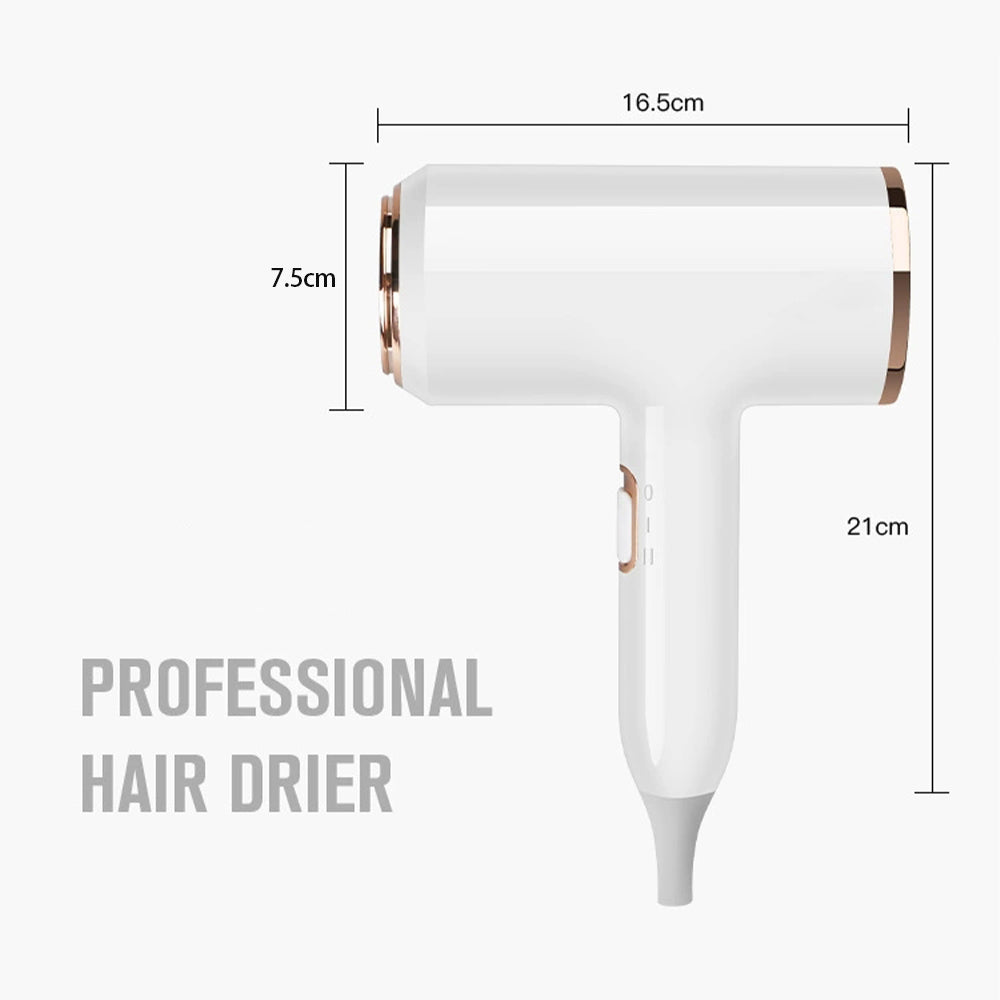 PROFESSIONAL HAIRDRYER 2400W WITH COLD AND WARM AIR - NEGATIVE IONS - POWERFUL HAIRDRYER FOR SALON RESULTS