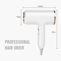 PROFESSIONAL HAIRDRYER 2400W WITH COLD AND WARM AIR - NEGATIVE IONS - POWERFUL HAIRDRYER FOR SALON RESULTS