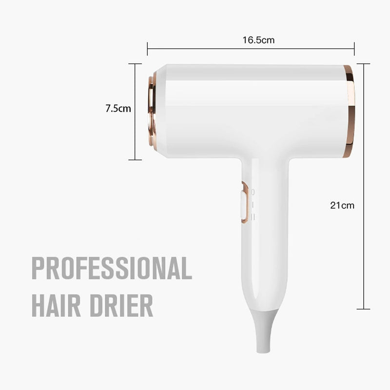 PROFESSIONAL HAIRDRYER 2400W WITH COLD AND WARM AIR - NEGATIVE IONS - POWERFUL HAIRDRYER FOR SALON RESULTS