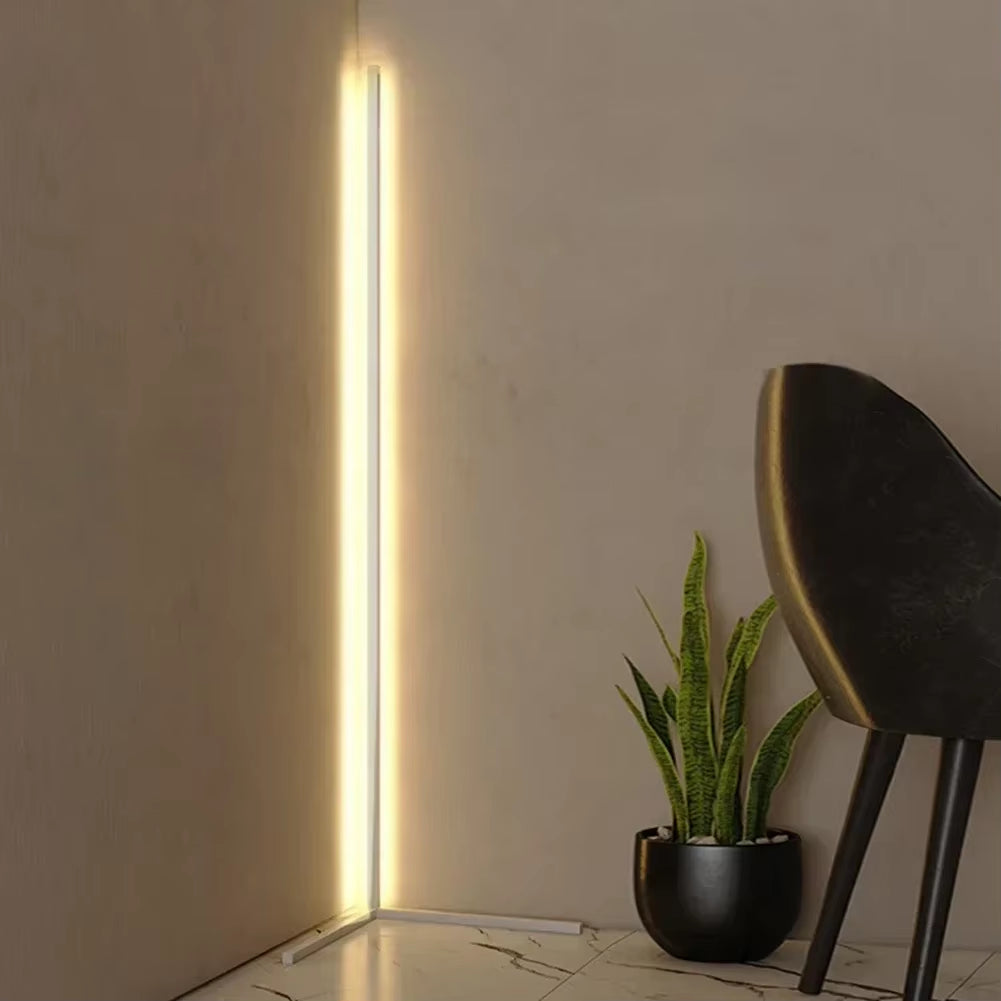 Dimmable LED Corner Floor Lamp with Remote Control 4