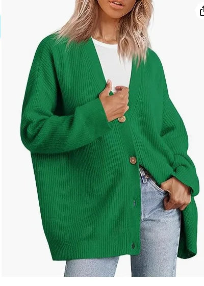 Women's Cashmere Cardigan with V-Neck – Sylvie