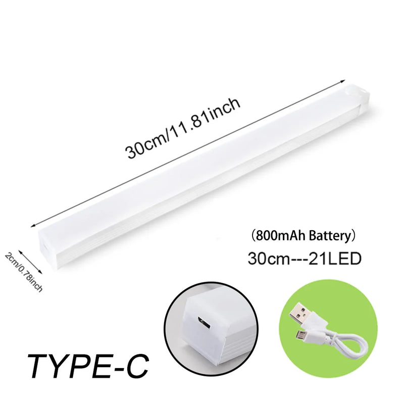 WIRELESS LED NIGHT LIGHT WITH MOTION SENSOR AND RECHARGEABLE BATTERY