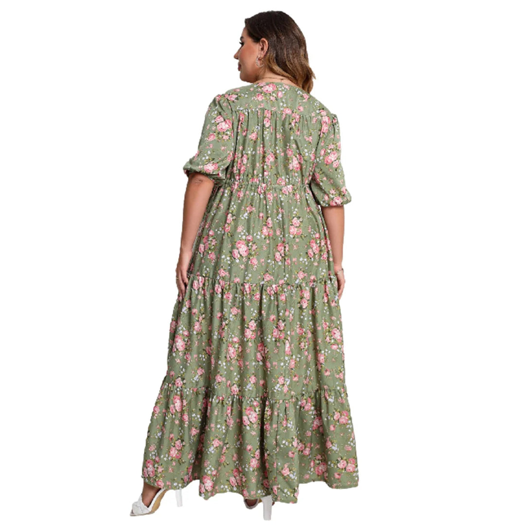 Sammy Jackson™ Nikki Plus Size Jurk | Vintage & Casual