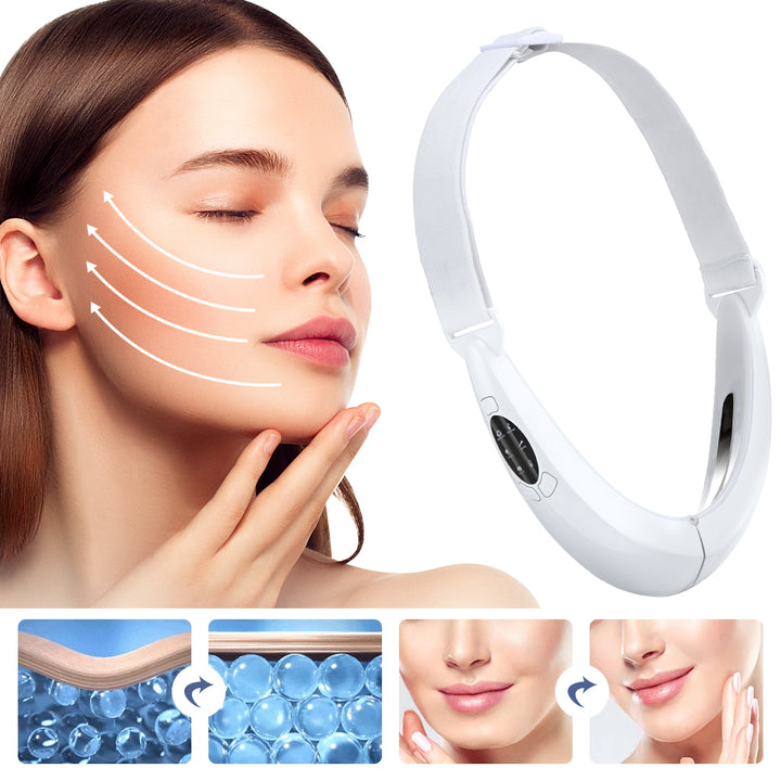 EMS FACIAL TONER WITH LED THERAPY - SLIMMER FACE AND DOUBLE CHIN REMOVAL