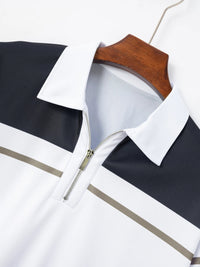 Sammy Jackson™ Boris Polo w Dużym Rozmiarze | W Paski i Stylowy