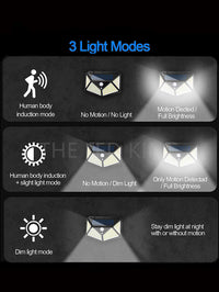 MULTIFUNCTIONELE SOLAR LAMP - WATERDICHTE LED TUINVERLICHTING MET BEWEGINGSSENSOR