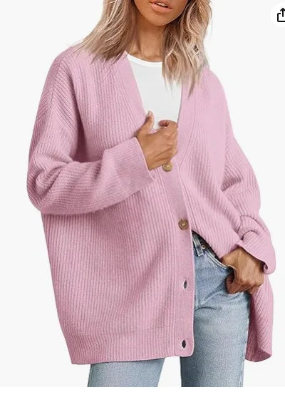 Women's Cashmere Cardigan with V-Neck – Sylvie