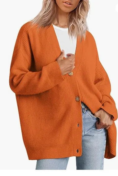 Women's Cashmere Cardigan with V-Neck – Sylvie