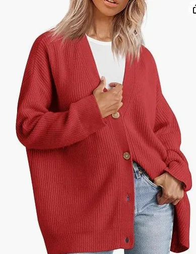 Women's Cashmere Cardigan with V-Neck – Sylvie